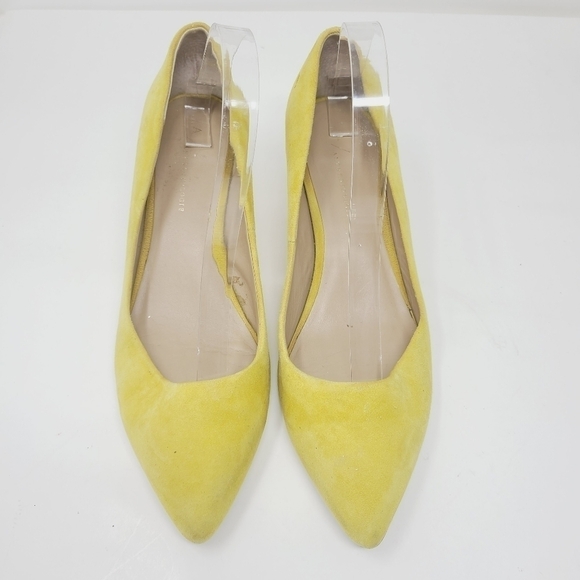 Anthropologie | Women's Classic Yellow Suede Heels (Size 10M) - Picture 11 of 14